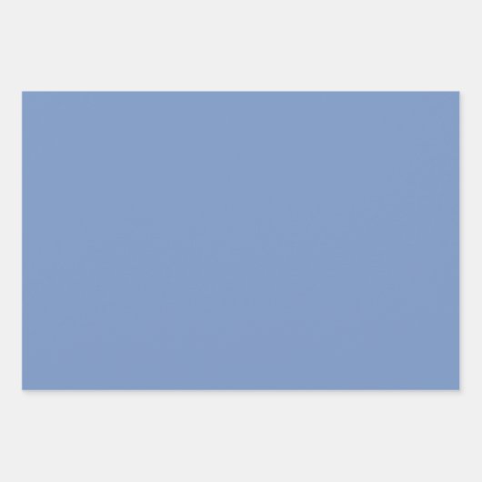 赤い青の水カラー花模様 ラッピングペーパーシート (正面2)