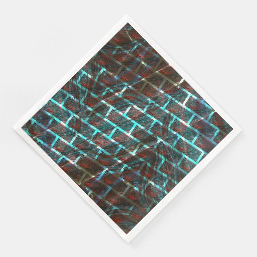 赤い青の汚れ、傷、グリッドまたはレンガ効果 (コーナー)