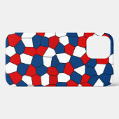 赤い青の白のパターン Case-Mate iPhoneケース (裏面 (横))