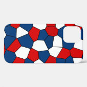 赤い青の白のパターン Case-Mate iPhoneケース (裏面 (横))