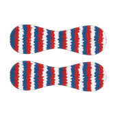 赤い青の白カッコいいストライプ色 野球ボール (パネル)