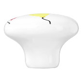 赤い青の緑のバルーン セラミックノブ (側面)