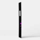 赤い青の虹のハートと星の黒 Case-Mate iPhoneケース (裏面 / 右)