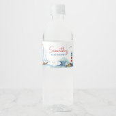 赤い青の赤航海のちゃんシャワー ペットボトルラベル (正面)