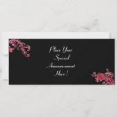 赤い青の黄色のベネチアンマスカレードパーティーのマスク 招待状 (裏面)