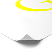 赤い青の黄色の緑 ポスター (角)