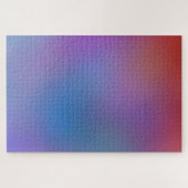 赤い青の《写真》ぼけ味ぼやけグラデーシミニマルョ ジグソーパズル (横)