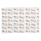 赤い青カラフル紫のヨガが枕カバーをポーズ 枕カバー (正面右)