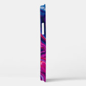 赤い青大理石テクスチャ Case-Mate iPhoneケース (裏面 / 右)