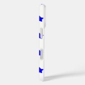 赤い青色の星模様(白) Case-Mate iPhoneケース (裏面 / 右)