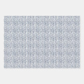 赤い青色の白のアルファベット ラッピングペーパーシート (正面3)