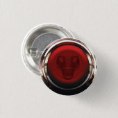 赤い非常ボタンのバッジ 缶バッジ (正面&裏面)