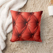 赤い革、テクスチャ クッション (ブランケット)