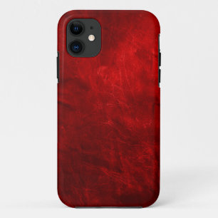 赤い革 iPhone 11 ケース