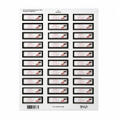 赤い靴と赤いワイン ラベル (フルシート)