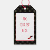 赤い靴と赤ワイン ギフトタグ (裏面)