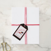 赤い靴と赤ワイン ギフトタグ (より糸付き)