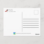 赤い靴と赤ワイン ポストカード (裏面)