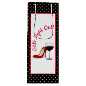 赤い靴と赤ワイン ワインギフトバッグ (正面)