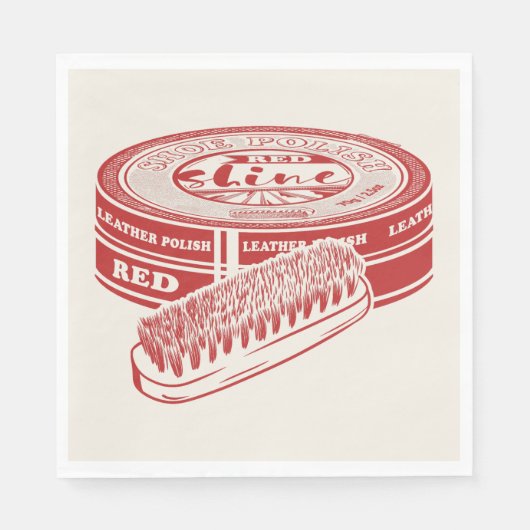 赤い靴ポリッシュスズ スタンダードランチョンナプキン (正面)