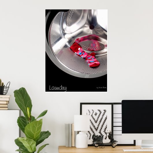 赤い靴下 ポスター (ホームオフィス)