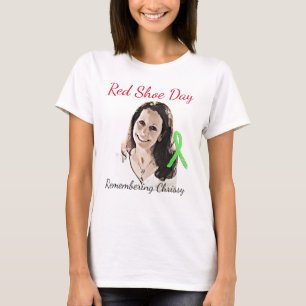 赤い靴日のためのChrissyの記憶 Tシャツ