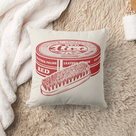 赤い靴磨き クッション (ブランケット)