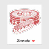 赤い靴磨き シール (シート)