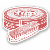 赤い靴磨き シール (正面)