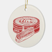 赤い靴磨き セラミックオーナメント (左)