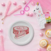 赤い靴磨き ペーパープレート (パーティー)