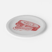 赤い靴磨き ペーパープレート (アングル)