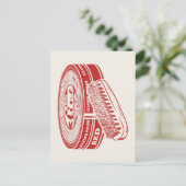 赤い靴磨き ポストカード (スタンド正面)