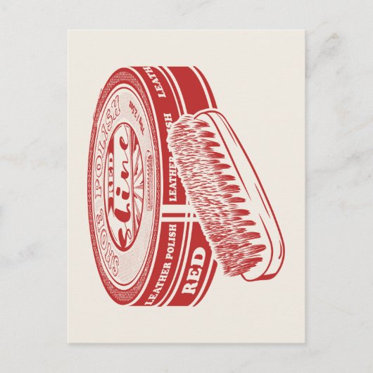 赤い靴磨き ポストカード (正面)