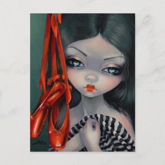 「赤い靴」のはがき ポストカード (正面)