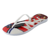 赤い靴。 ビーチサンダル (アングル)