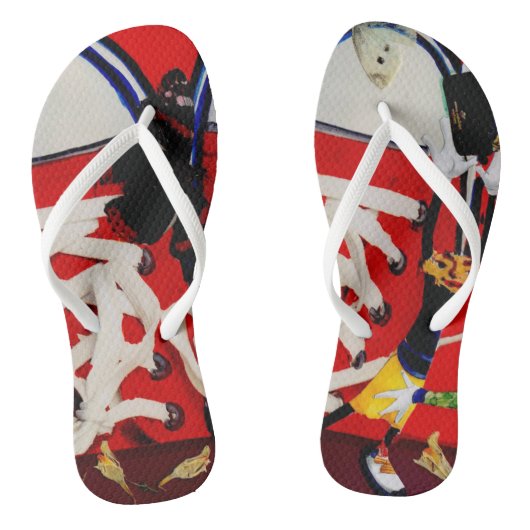 赤い靴。 ビーチサンダル (ソール)