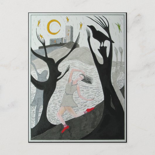 赤い靴 ポストカード (正面)