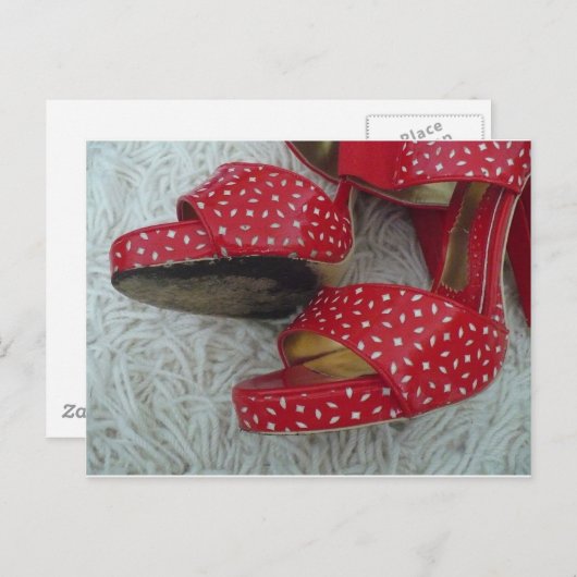 赤い靴 ポストカード (正面/裏面)