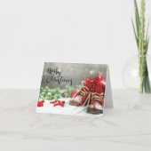 赤い靴、星および緑の草木 シーズンカード (正面)