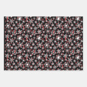 赤い音楽と雪 ラッピングペーパーシート (正面2)