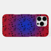 赤い音楽の青い月 iPhoneケース (裏面横)