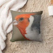 赤い頂点に達された(鳥)ショウジョウコウカンチョウ クッション (ブランケット)