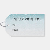 赤い頭のトライペンブロークコーギドウインタークリスマス ギフトタグ (裏面横)