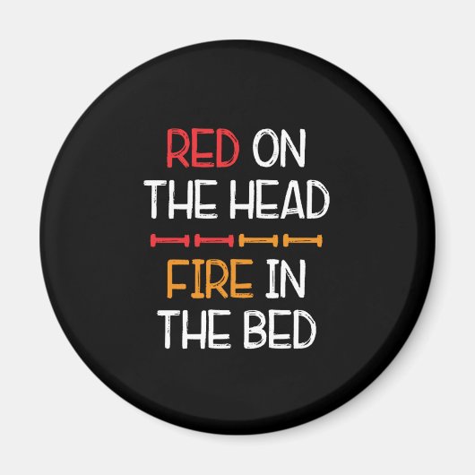 赤い頭の赤毛ジンジャーレッドヘッズG マグネット (正面)