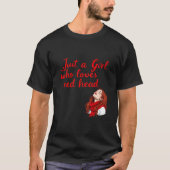 赤い頭を愛しているだけの女の子 Tシャツ (正面)
