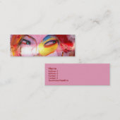 "赤い頭部" スキニー名刺 (正面/裏面)