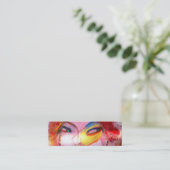 "赤い頭部" スキニー名刺 (スタンド正面)