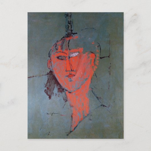 赤い頭部、c.1915 ポストカード (正面)