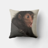 赤い顔のスパイダーモンキーアテルパンスカス) クッション (裏面)